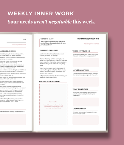 Beherence™: The 90-Day Journey Back to You - Digital