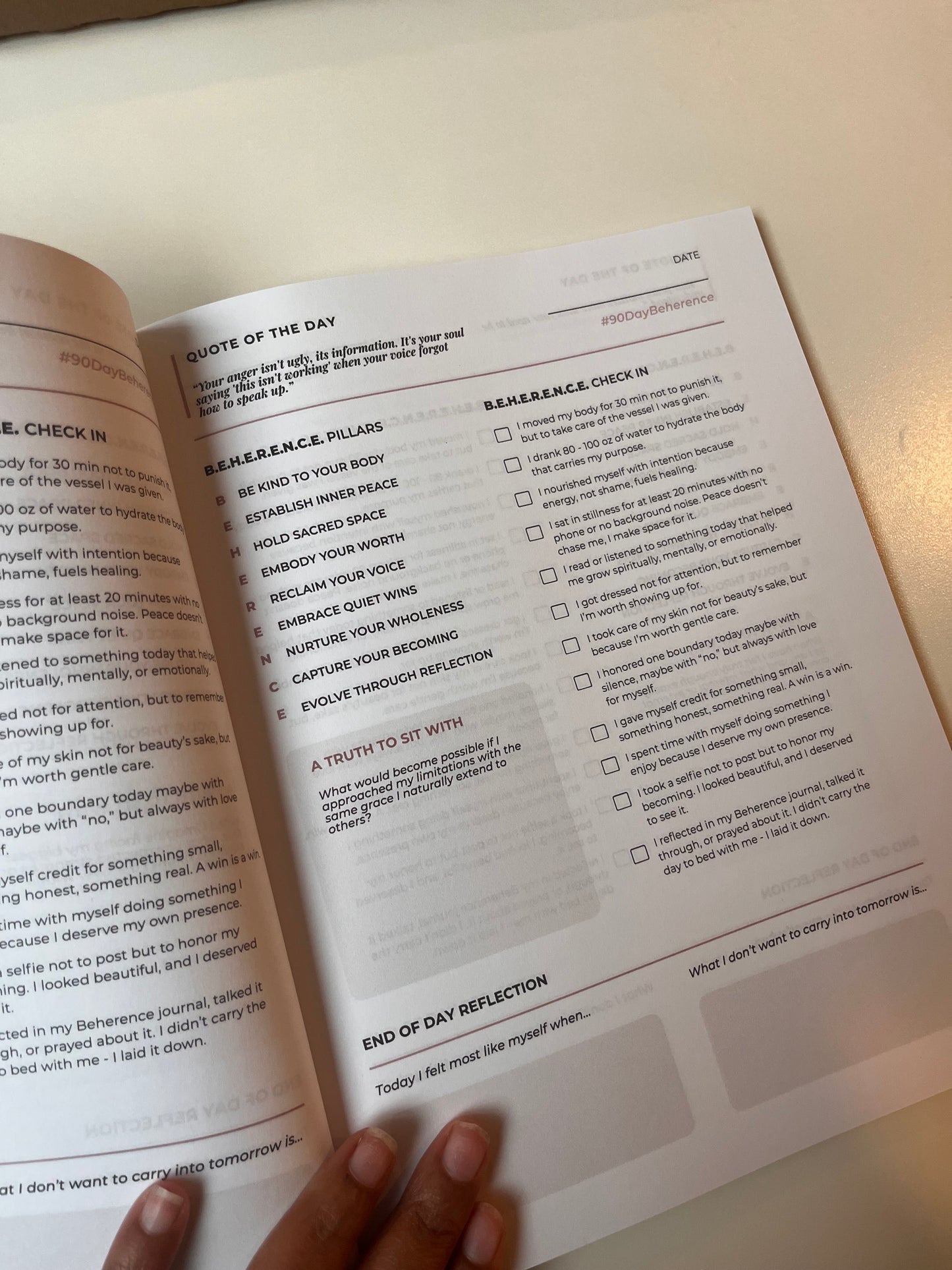 Beherence™: The 90-Day Journey Back to You - Print